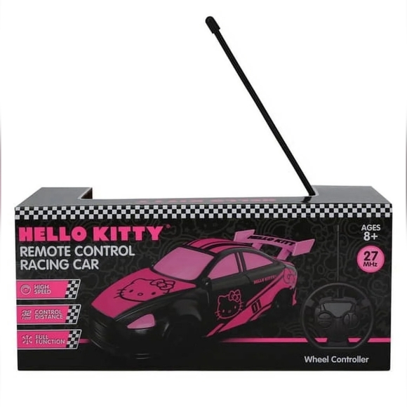 🙍🏼‍♂️⬇️Hello Kitty Remote Control Racing Car With Wheel Controller - Picture 2 of 11